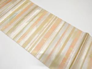 横段模様織り出し袋帯